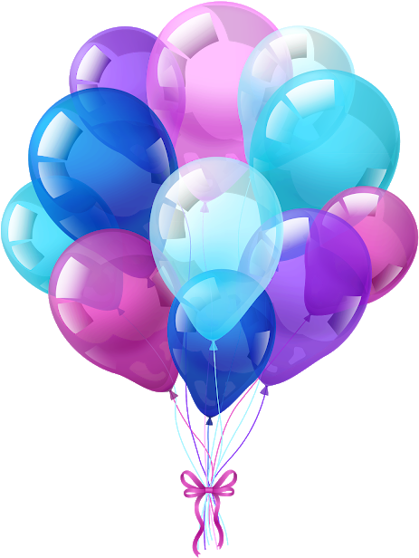Birthday Belloons Images Png - Party Balloon (480x640), Png Download