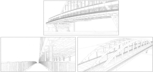 Fuyuki Bridge 3d - Wiki (640x308), Png Download