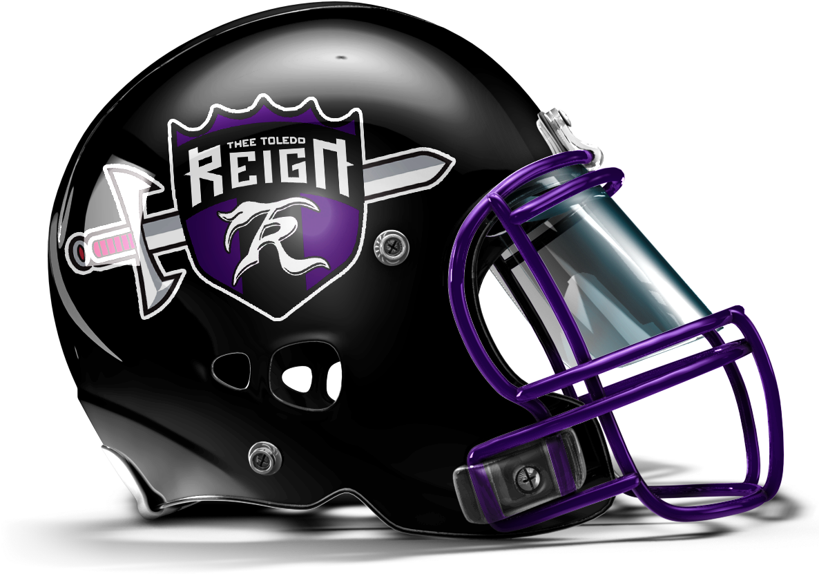 A Women Football Team, Toledo Reign, That I Helmet - Blank Red Football Helmet (1200x1000), Png Download