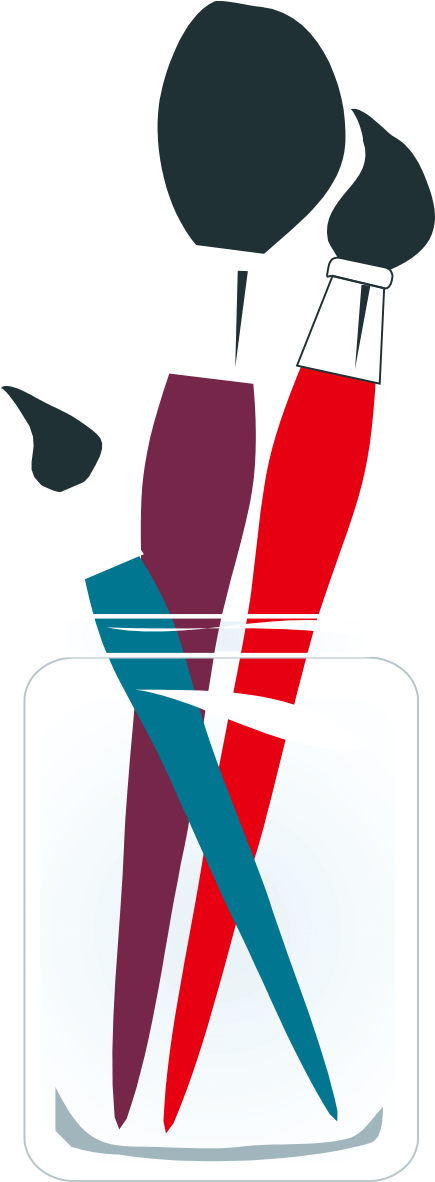 Logo Watercolor Clip Art Pen Pattern Transprent - Paintbrush Logo (1181x1181), Png Download