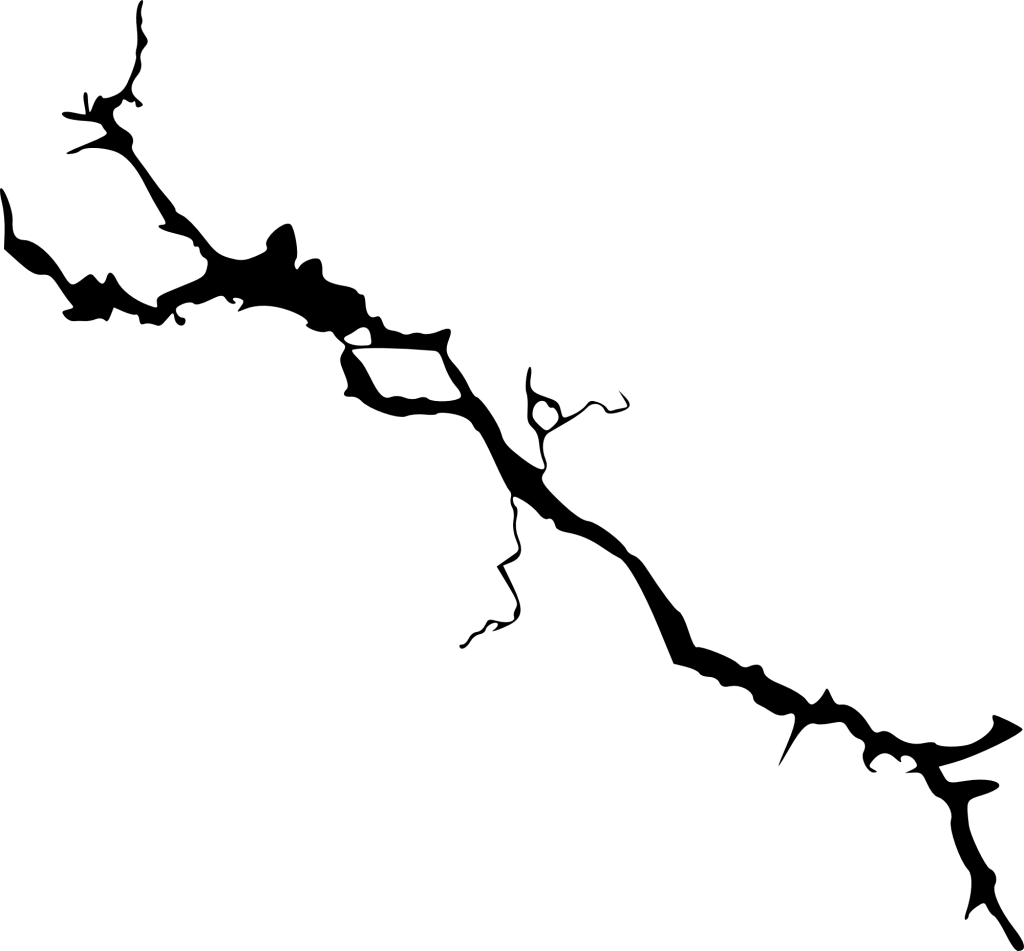 Free Cracked Png - Crack Silhouette (1024x951), Png Download