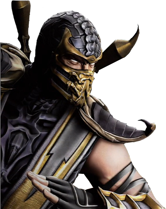 Mortal Kombat Scorpion Png Transparent - Scorpion Mk (580x716), Png Download