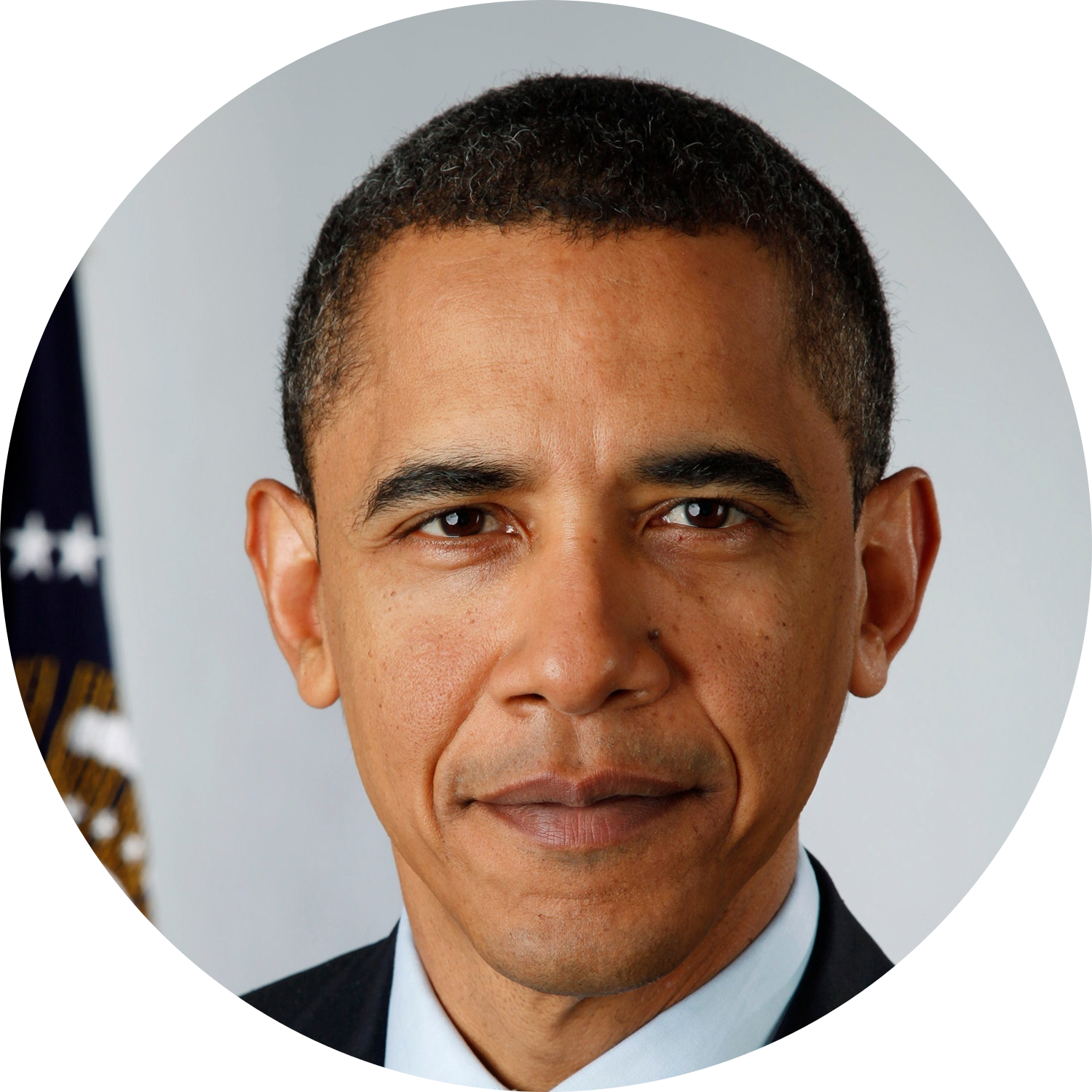 Barack Obama Circle - Barack Obama In A Circle (1024x1024), Png Download