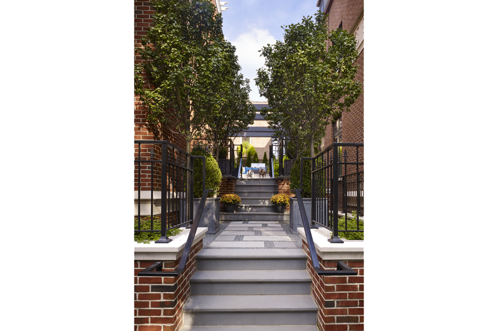 Depaul Courtyard Garden (1000x665), Png Download