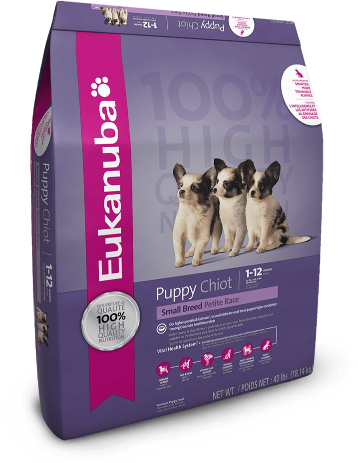Eukanuba Small Breed Puppy Food (946x1128), Png Download