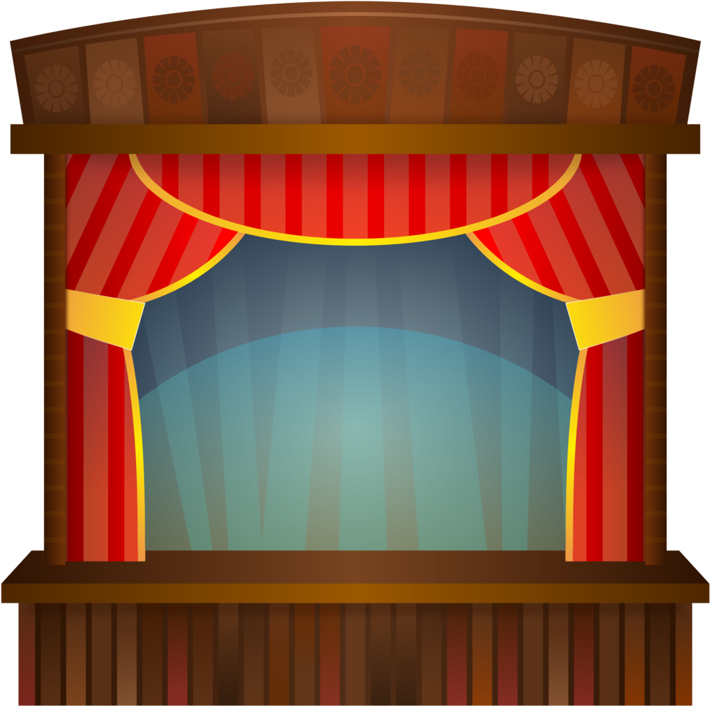 Stage Clipart - Theatre Clipart (800x800), Png Download