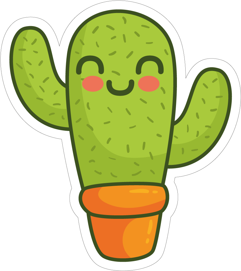 Cactaceae Drawing Square Transprent - Cactus Png (1000x1000), Png Download
