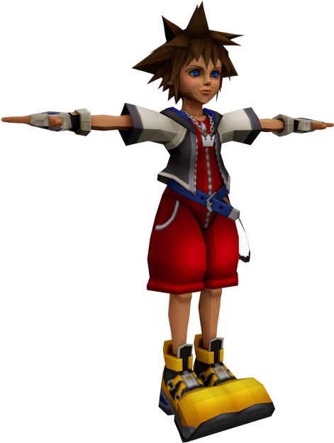 Download Zip Archive - Sora Kingdom Hearts Ps2 (750x650), Png Download