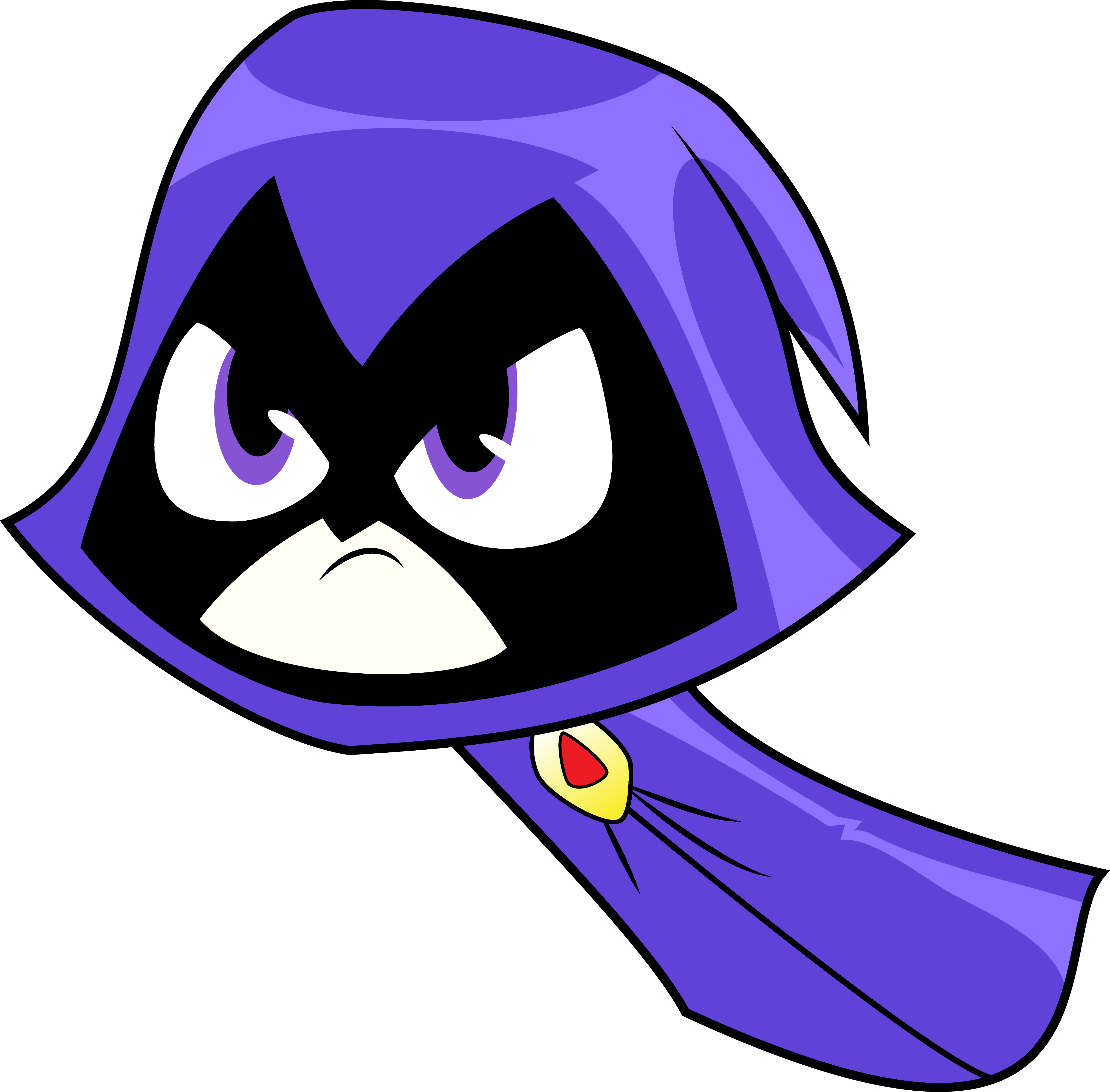 Teen Titans Go Raven Png - Raven Teen Titans Go Png (4833x4753), Png Download