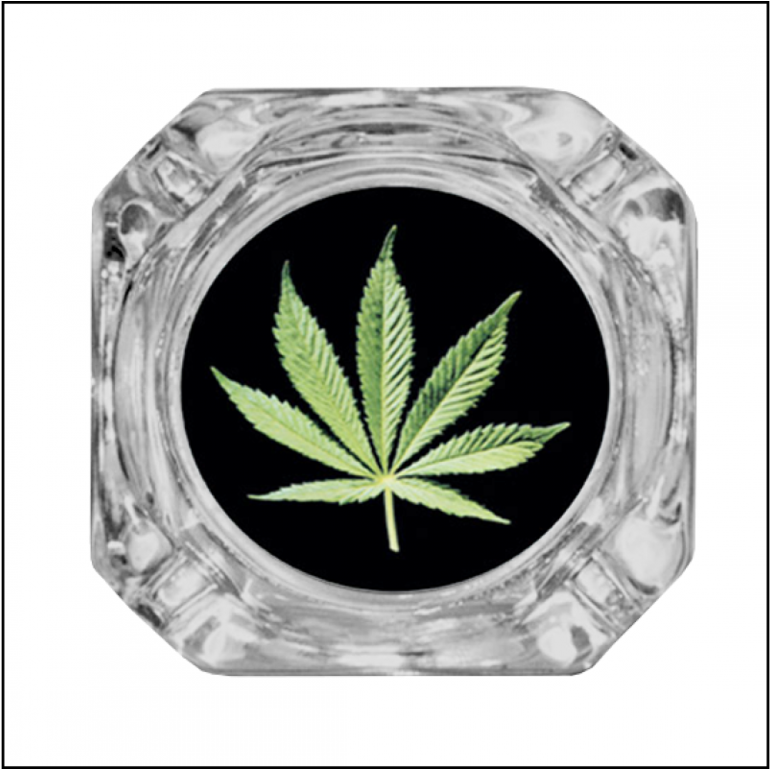 Noname Glass Ashtray Pot Leaf - Cannabis Poster-sticker Autocollant - Feuille De Chanvre (1023x768), Png Download
