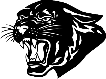 Panther Clipart Black And White (405x301), Png Download