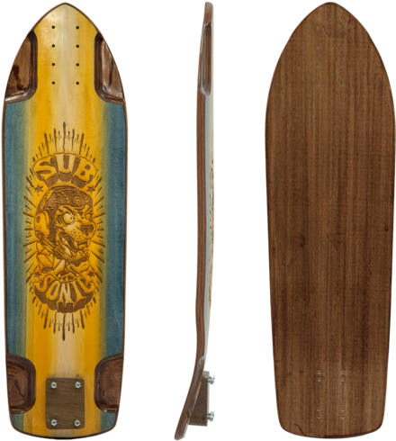 Subsonic Skateboards Spirit 30 Slalom Longboard Bottom - Slalom Longboard Deck (500x500), Png Download
