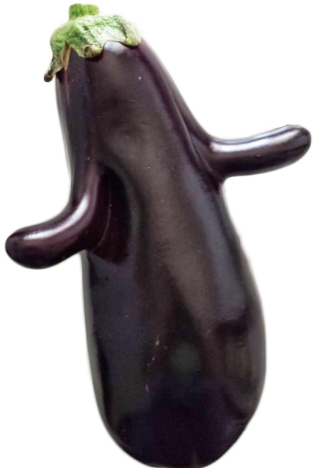 Permalink - Transparent Background Eggplant Gif (443x661), Png Download