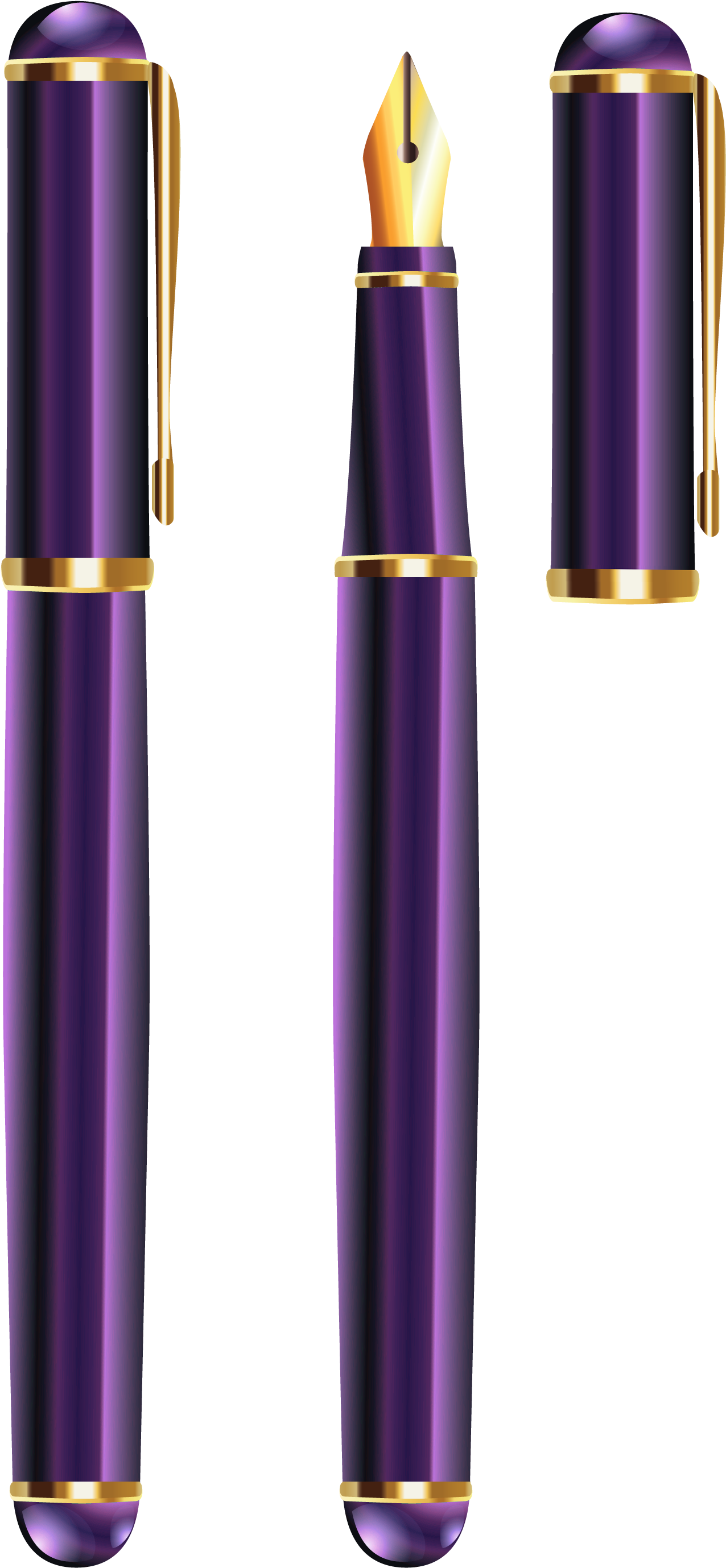 Purple Pen Png (1412x2884), Png Download