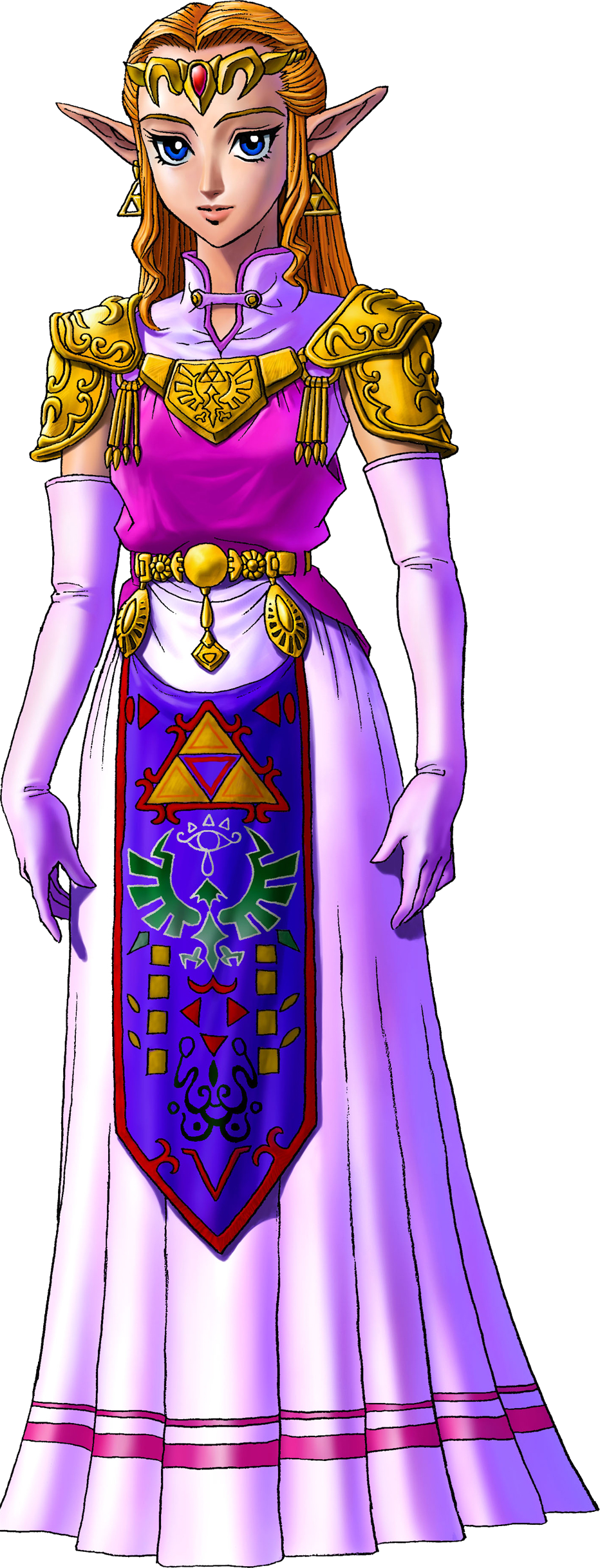 Adult Princess Zelda - Zelda From Ocarina Of Time (932x2433), Png Download