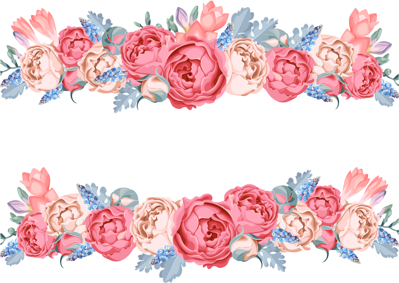 Flower Floral Design - Pink Flower Vector Png (1665x1227), Png Download