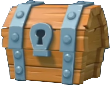 Wooden Chest - Bau De Madeira Clash Royale (473x397), Png Download