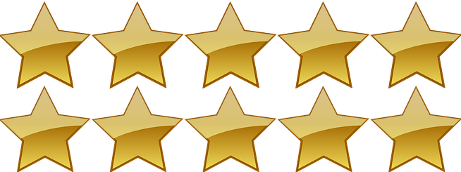Download Ten Gold Stars - 10 Stars PNG Image with No Background - PNGkey.com
