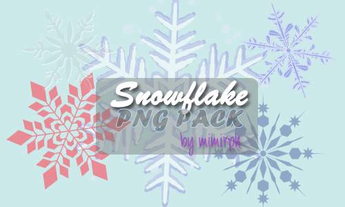 Snowflakes Png Pack - Christmas Day (500x300), Png Download