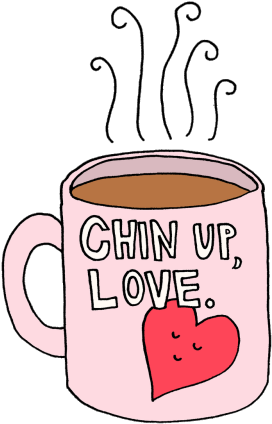 Art Coffee Pink Transparent Transparent Coffee - Чашка Кофе Тамблер Пнг (500x647), Png Download