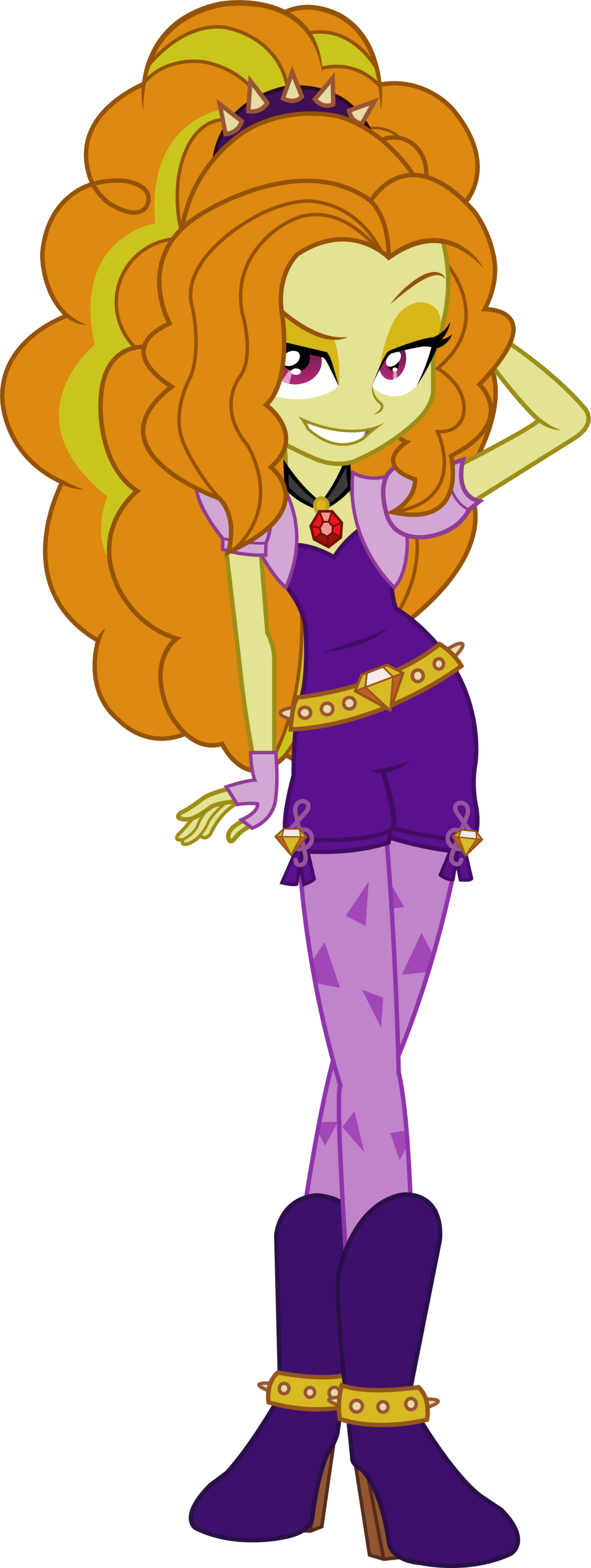 Adagio Dazzle - My Little Pony Equestria Girl Adagio (1280x3397), Png Download