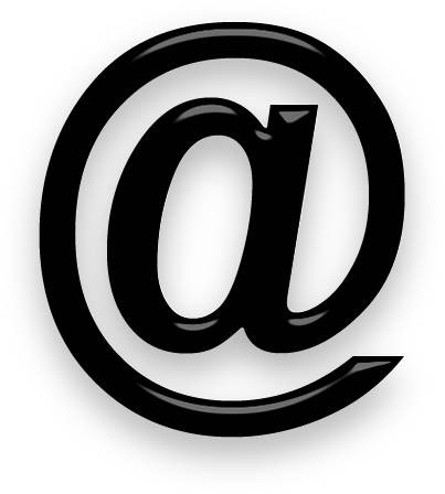 Email Black Glass (403x448), Png Download