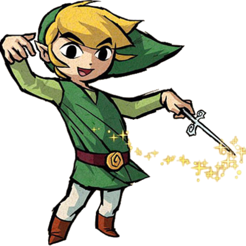 Every Legend Of Zelda Title Theme Playing At The Same - Legend Of Zelda Wind Waker Link (500x500), Png Download