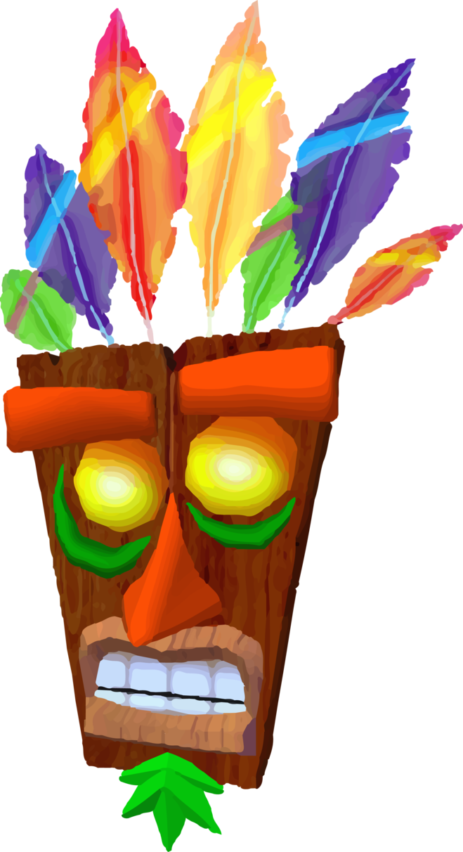 View Samegoogleiqdbsaucenao Aku Aku , - Crash Bandicoot Aku Aku (659x1212), Png Download