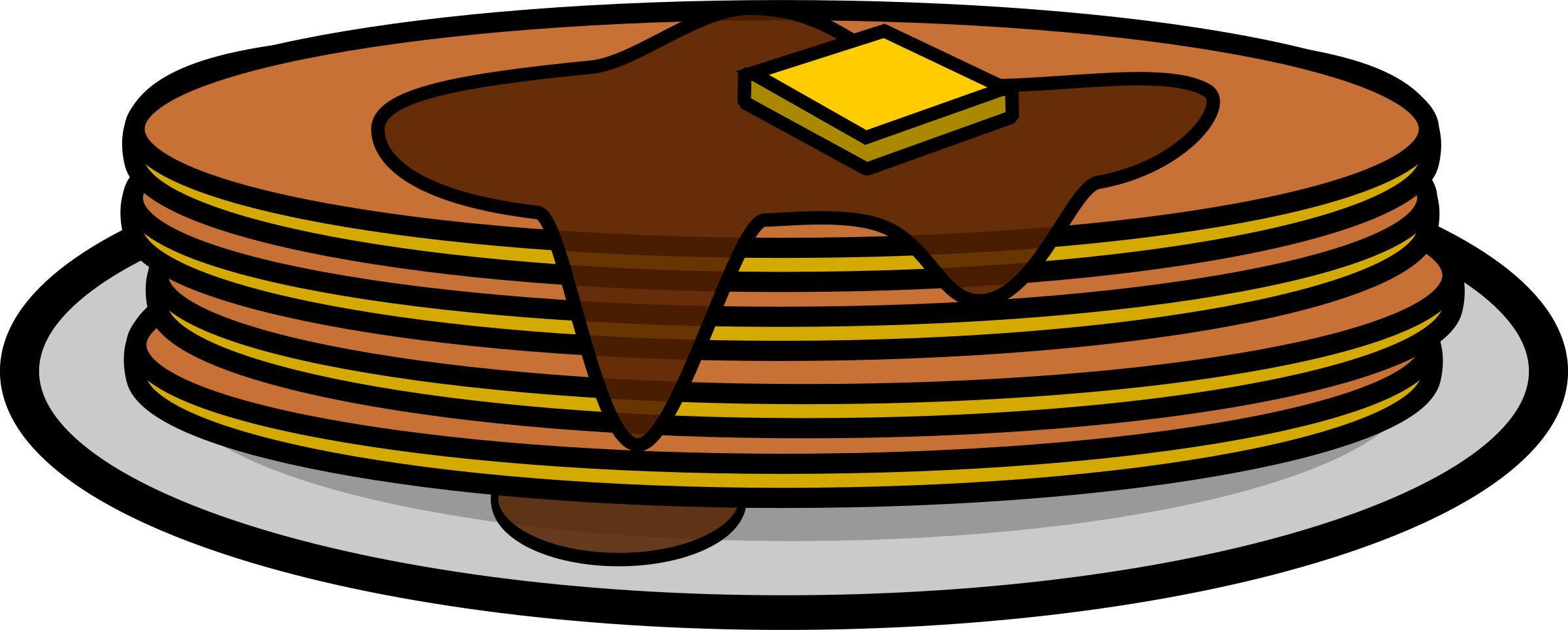 Pancakes Png (2400x965), Png Download