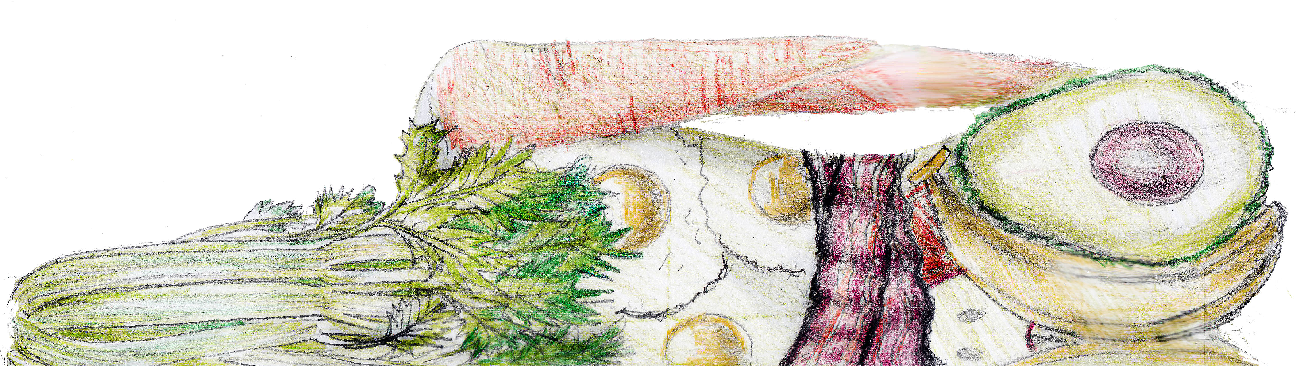 Be Responsible And Keep Eating - Sketch (4511x1309), Png Download