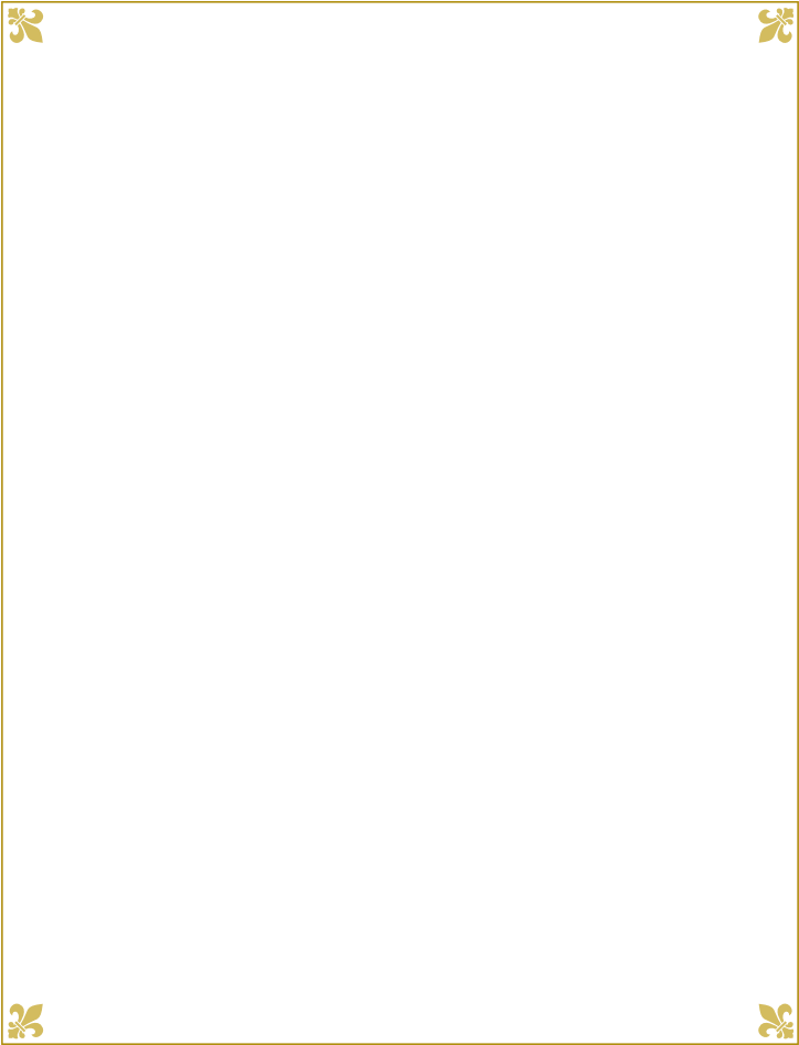 Gold Border Png Gold Fleur De Lis Corner Blbyol Clipart - Paper Product (765x990), Png Download