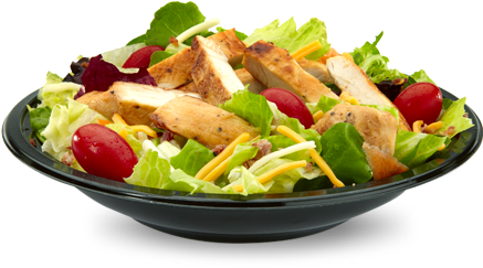 Bacon Ranch Salad Grilled 1 - Salad Png File (444x507), Png Download