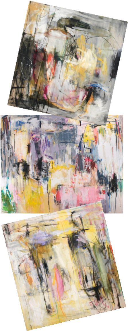Elizabeth Schuppe's Abstract Paintings - Texture Painting (550x1163), Png Download