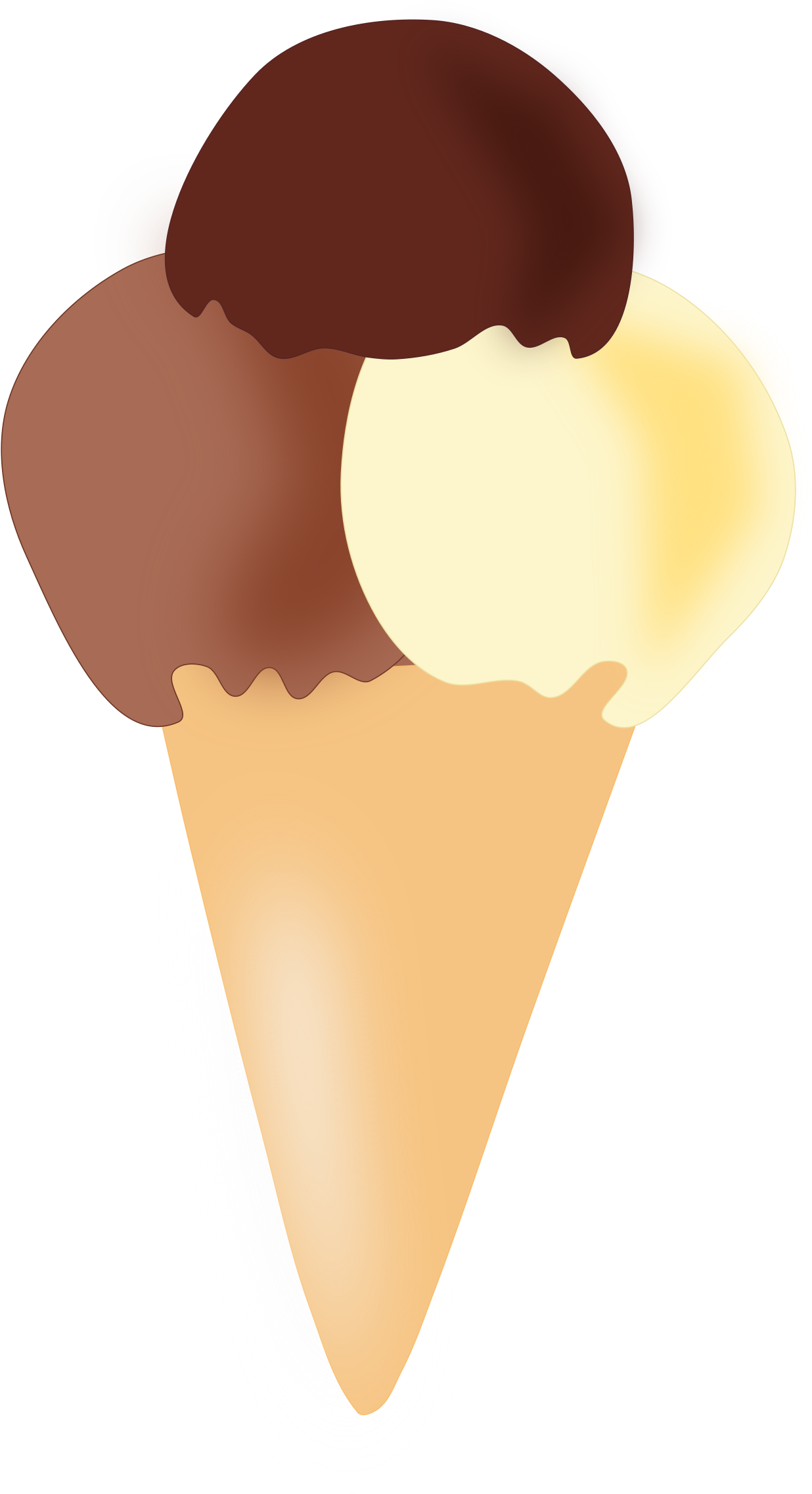 Net » Clip Art » Ice Cream Vanilla Julio 2012 Svg Clip - Vector Ice Cream Png (555x1012), Png Download