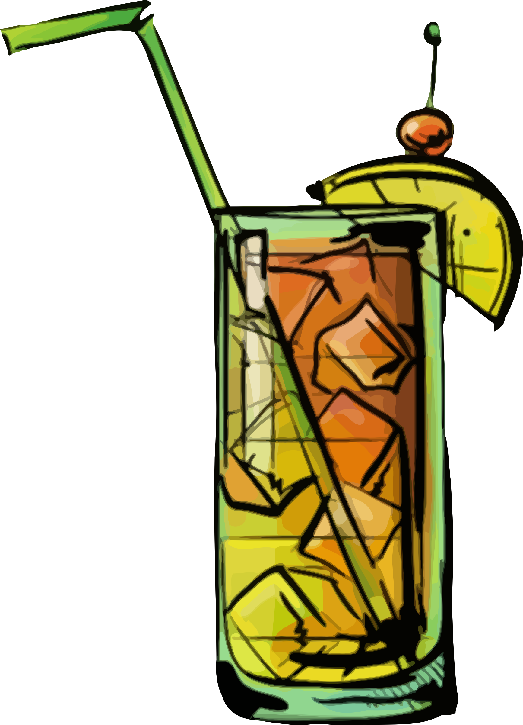 This Free Icons Png Design Of Bahama Mama Cocktail (1734x2400), Png Download