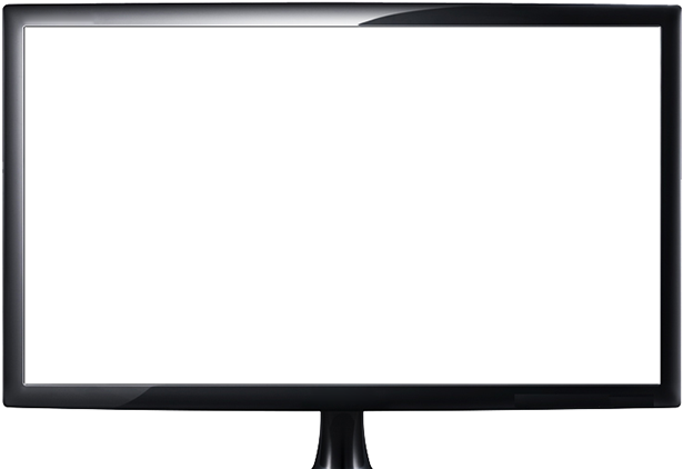 Pc Computer Screen Png - Television (624x424), Png Download