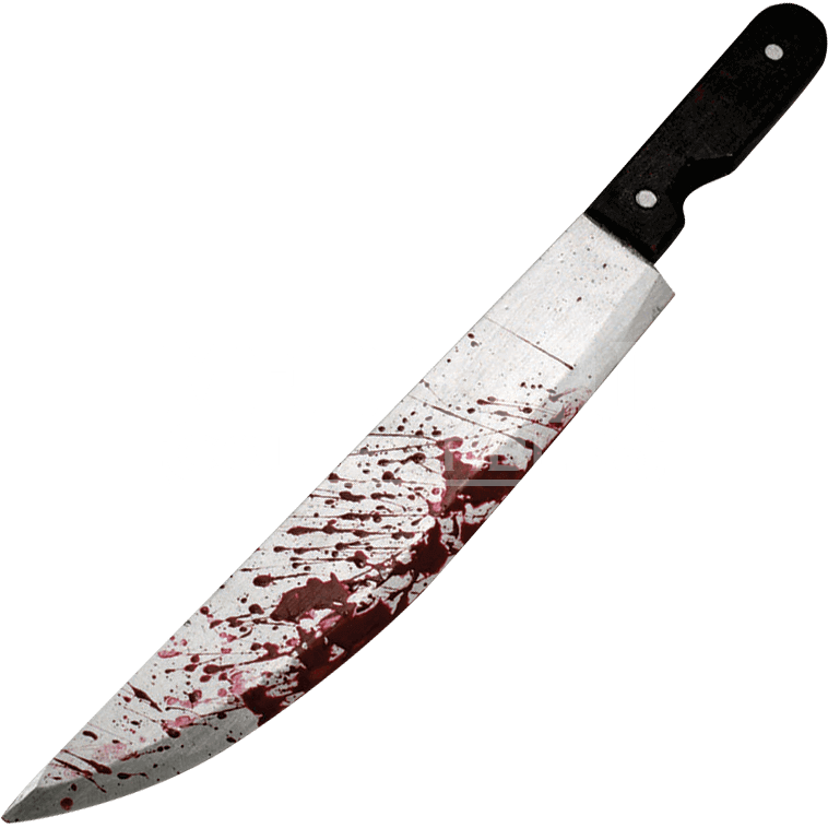 Bloody Dagger Png - Knife With Blood Transparent (758x758), Png Download