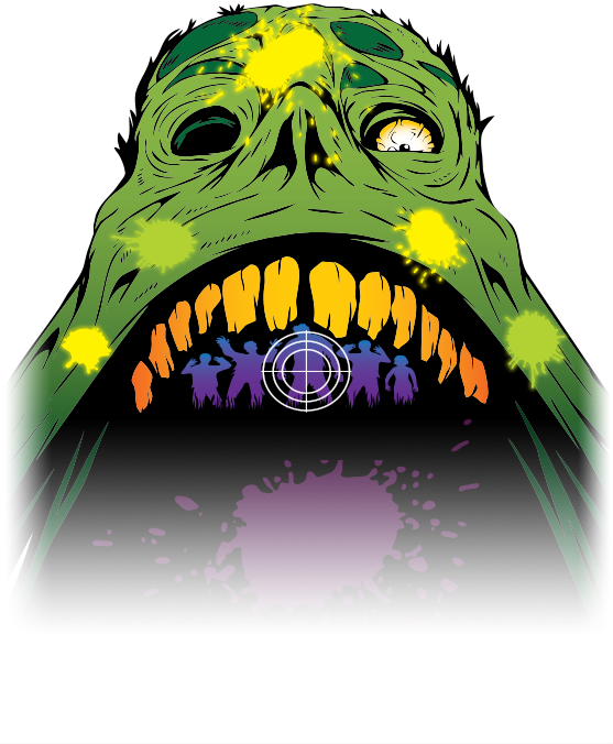 Zombie Hunt The Only Haunted Paintball Adventure With - Zombie Mandala Coloring Book: A Calming Adult Activity (557x676), Png Download