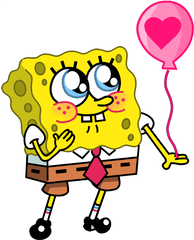 Scared Spongebob Png Image Download - Spongebob Squarepants In Love (677x951), Png Download