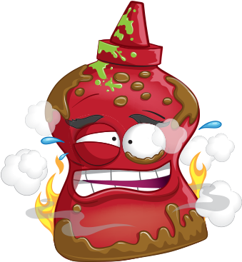 Burnt Bbq Sauce Artwork - Grossery Gang Official Art (385x413), Png Download