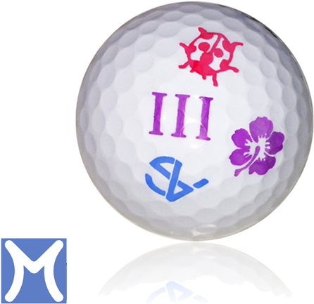 Personalized Golf Ball Stamp - Rubber Stamping (500x500), Png Download