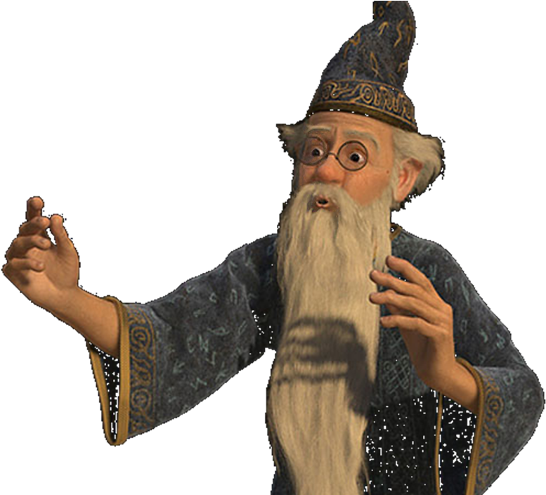 Merlin From Shrek The Third - Character (1253x705), Png Download