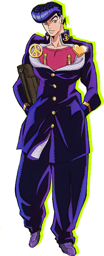 Graphic Freeuse Download Higashikata Wmm Marvel Avengers - Hot Jojo's Bizarre Adventure Josuke Higashikata Cosplay (429x884), Png Download