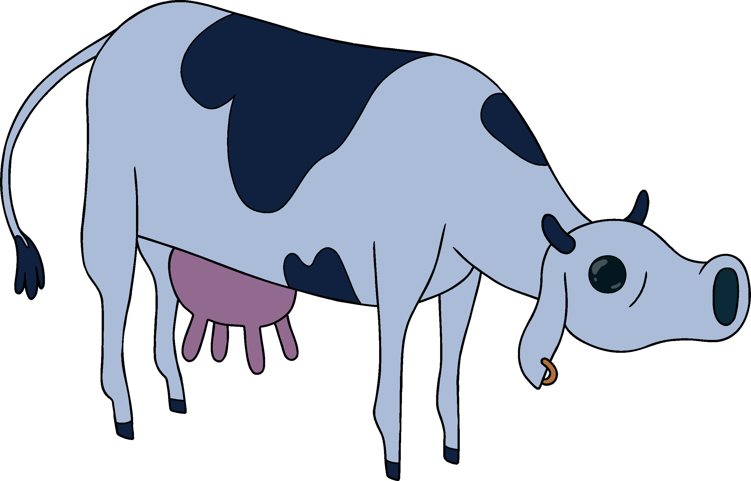 Thank You Cow - Adventure Time Cow (2623x1681), Png Download