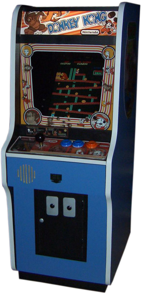 Donkey Kong Arcade At The Quakecon 2005 - Donkey Kong Arcade (456x944), Png Download