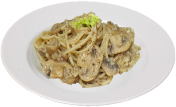 Creamy Mushroom Spaghetti - Fettuccine (600x773), Png Download