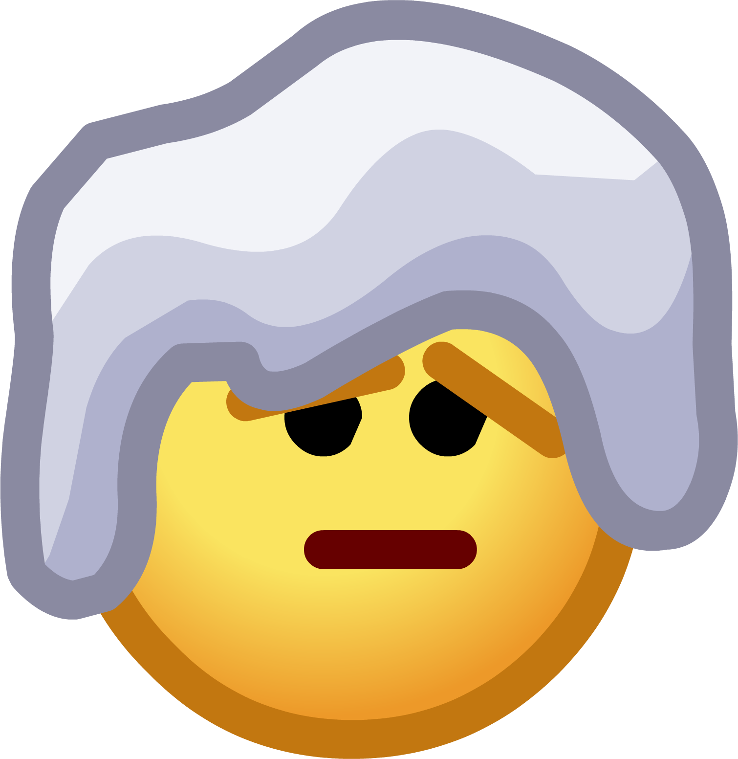 Walrus 2014 Emoticons Snowy Sad - Sad Penguin Club Penguin (1510x1552), Png Download