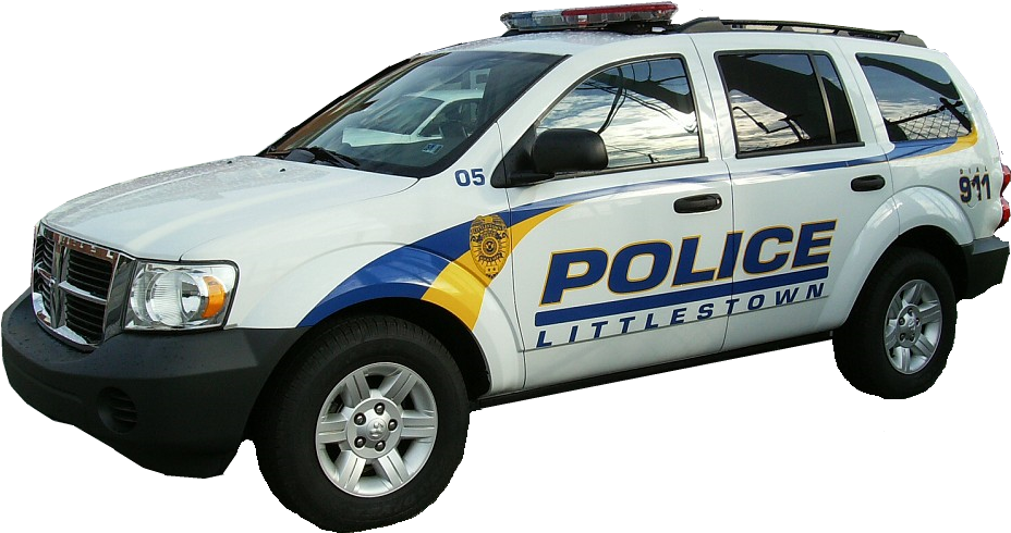 Littlestown Police - Police Car (938x500), Png Download