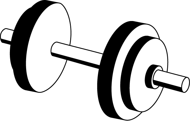 Dumbbell Clipart - Dumbbells Clipart (633x403), Png Download