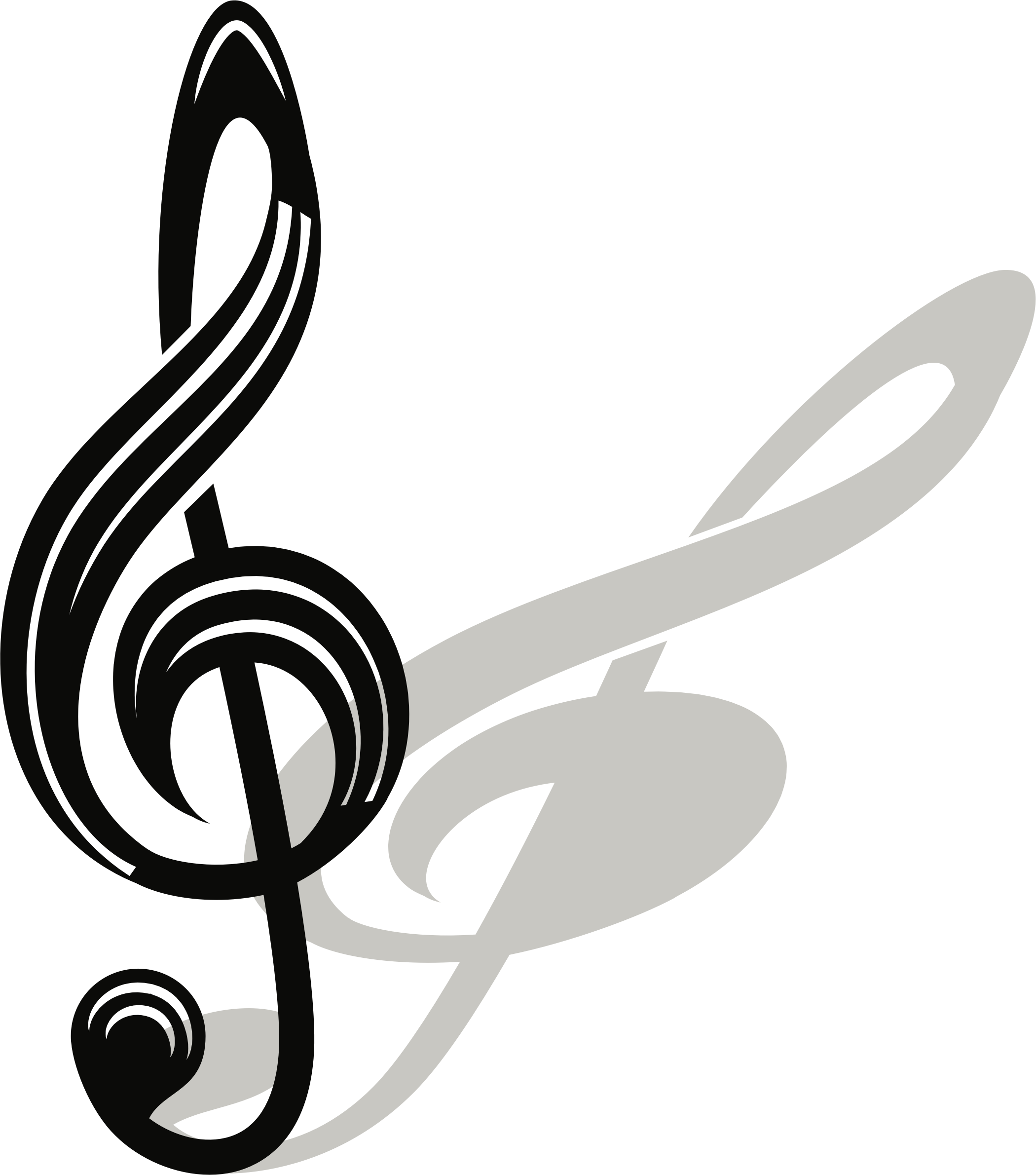 Download Big Image Clipart Of Treble Clef Transparent PNG Image with